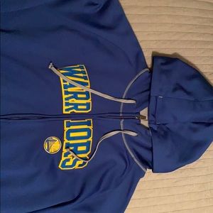 Warriors zip up hoodie